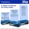 Brother Genuine TN229XXLBK Black Super High Yield Printer Toner Cartridge - Print up to 4,500 Pages(1), Compatible with HL-L3295CDW, HL-L8245CDW, MFC-L3780CDW, and MFC-L8395CDW Printers