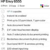 HP Envy 6555 Wireless All-in-One Color Inkjet Printer, Print, Scan, Copy, Duplex Printing Best-for-Home, 3 Month Trial of Instant Ink Included, AI-Capable (C2XR6A) Portobello