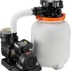 VEVOR FlashPure Sand Filter Pump, 12 in for Above Ground Pool, 0.5 HP 3000 GPH, Swimming Pool Filter System with Timer, 6X Faster Filtration, Media Installed, Leak-Resistant, Ready to Use Out of Box