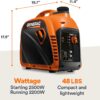 Generac 2,500-Watt Gas Powered Portable Inverter Generator - Lightweight and Compact Design - Produces Clean, Stable Power - Quiet Operation - Great for Home Backup, Camping, and RV Use Generac 2,500-Watt Gas Powered Portable Inverter Generator - Lightweight and Compact Design - Produces Clean, Stable Power - Quiet Operation - Great for Home Backup, Camping, and RV Use