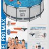 Bestway Steel Pro MAX Above Ground Swimming Pool (12' x 30") | Round Outdoor Backyard Family Pool with Tritech® Puncture-Resistant Liner | Easy Setup | Includes Filter Pump for Clean, Clear Water Bestway Steel Pro MAX Above Ground Swimming Pool (12' x 30") | Round Outdoor Backyard Family Pool with Tritech® Puncture-Resistant Liner | Easy Setup | Includes Filter Pump for Clean, Clear Water