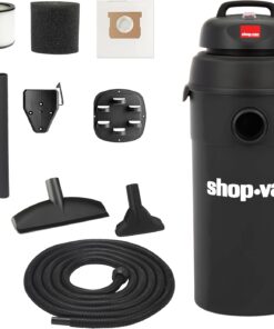 Shop-Vac 9522205 5 Gallon 5.5 Peak HP Hangup Wet/Dry Vacuum, 1.25 Inch Diameter x 18 Foot Hose, 6 Foot Cord, Wall Mount Included, Ideal for Garage, Workshop & Home