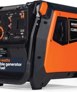 Generac 3,800-Watt Dual-Fuel Portable Inverter Generator - Gas and Propane Compatible - Quiet Operation - Clean, Stable Power - Great for Home Backup, Camping, and RV Use