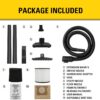 STANLEY 10 Gallon Wet Dry Vacuum, 6 Peak HP Poly Built-in Drain Shop Vac Blower with Powerful Suction, Multifunctional Shop Vacuum W/ 6 Horsepower Motor for Job Site, Garage, Basement, Van, Workshop STANLEY 10 Gallon Wet Dry Vacuum, 6 Peak HP Poly Built-in Drain Shop Vac Blower with Powerful Suction, Multifunctional Shop Vacuum W/ 6 Horsepower Motor for Job Site, Garage, Basement, Van, Workshop