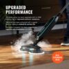 Pursteam New & Improved ScrubMaster Steam Mop with Dual Scrubbing LED Head