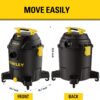 STANLEY 10 Gallon Wet Dry Vacuum, 6 Peak HP Poly Built-in Drain Shop Vac Blower with Powerful Suction, Multifunctional Shop Vacuum W/ 6 Horsepower Motor for Job Site, Garage, Basement, Van, Workshop STANLEY 10 Gallon Wet Dry Vacuum, 6 Peak HP Poly Built-in Drain Shop Vac Blower with Powerful Suction, Multifunctional Shop Vacuum W/ 6 Horsepower Motor for Job Site, Garage, Basement, Van, Workshop