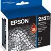 EPSON 252 DURABrite Ultra Ink High Capacity Black Cartridge (T252XL120-S) Works with WorkForce WF-3620, 3640, 7110, 7610, 7620, 7710, 7720, 7210