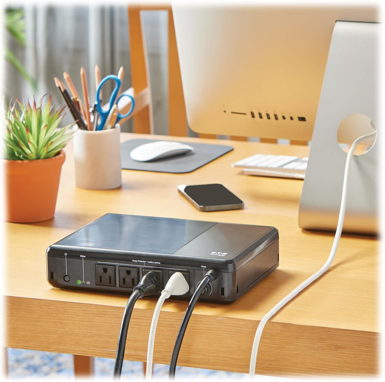 Tripp Lite 600VA UPS Desktop Battery Backup and Surge Protector, 300W, 4 Outlets, Home & Office UPS, Small Form Factor, Wall Mounting Option, 5ft Cord, 3-Year Warranty (BC600R) Tripp Lite 600VA UPS Desktop Battery Backup and Surge Protector, 300W, 4 Outlets, Home & Office UPS, Small Form Factor, Wall Mounting Option, 5ft Cord, 3-Year Warranty (BC600R) - Image 6