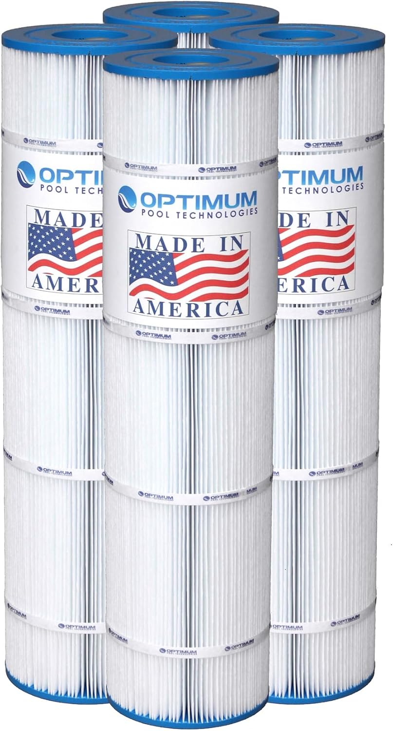Optimum Pool Technologies® Pool Filter 4-Pack, Compatible Replacement for Pentair® Clean & Clear Plus 420 178584, R173576, Unicel C-7471, Pleatco PCC105, & Filbur FC-FC-6470, FC-1977 Filter Cartridges
