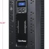 CyberPower EC850LCD Ecologic UPS Battery Backup and Surge Protector, 850VA/510W, 12 Outlets, ECO Mode, Compact, UL Certified