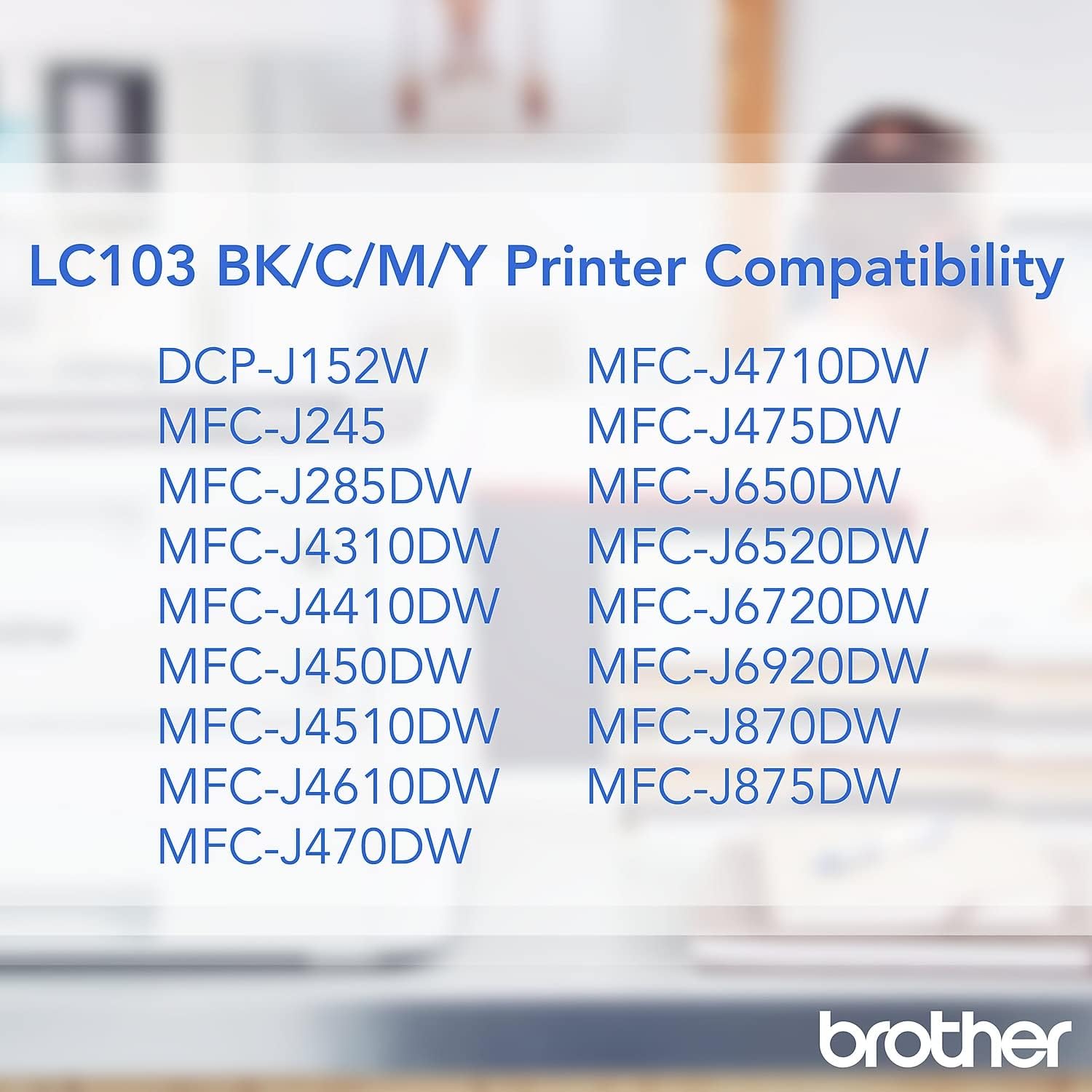 71d-NF56L._AC_SL1500_.jpg Brother LC1033PKS, LC-103, Innobella High-Yield Ink, 600 Page-Yield, 3/Pack, Cyan-Magenta-Yellow