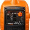 Generac 3,300-Watt Gas Powered Portable Inverter Generator - Lightweight and Compact - USB Ports for Device Charging - Produces Clean, Stable Power - Great for Home Backup, Camping, and RV Use