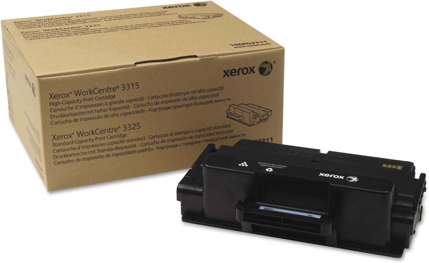 Xerox 106R02311 Package Toner for WorkCentre 3325, Black