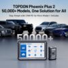 TOPDON Phoenix Plus 2, OE-Level TOPDON Scanner, Advanced Online ECU Coding & Configuration Flashing, Bidirectional Scan Tool with Topology Map, CANFD, 42+ Services, FCA AutoAuth, 2 Years Free Update