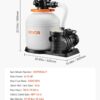 VEVOR FlashPure Sand Filter Pump, 14 in for Above Ground Pool, 0.75 HP 3500 GPH, Swimming Pool Filter System with Timer, 6X Faster Filtration, Media Installed, Leak-Resistant, Ready to Use Out of Box VEVOR FlashPure Sand Filter Pump, 14 in for Above Ground Pool, 0.75 HP 3500 GPH, Swimming Pool Filter System with Timer, 6X Faster Filtration, Media Installed, Leak-Resistant, Ready to Use Out of Box