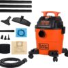 BLACK+DECKER Shop Vacuum Wet and Dry, 4 Gallon 3-in-1 Portable Shop Vac with Accessories, Workshop, Garage, Home and Car Vacuum Cleaner, 3 HP(BDXV18301P-4A)