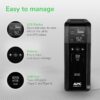 APC UPS Back-UPS Pro 1000VA Sinewave UPS, 600W Battery Backup & Surge Protector, AVR, 10 Outlets, LCD, USB-C & USB-A Charging Ports, BR1000MS Uninterruptible Power Supply for Computers, Electronics