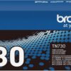 Brother Genuine Standard Yield Toner Cartridge, TN730, Replacement Black Toner, Page Yield Up To 1,200 Pages, Amazon Dash Replenishment Cartridge,1 Pack