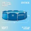 Intex 28200EH 10 Foot x 30 Inch 4 Person Outdoor Metal Frame Above Ground Round Swimming Pool with Easy Set-Up (Pump Not Included) Intex 28200EH 10 Foot x 30 Inch 4 Person Outdoor Metal Frame Above Ground Round Swimming Pool with Easy Set-Up (Pump Not Included)