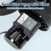 Garvee 19" Sand Filter Pump for Above Ground Pool with Timer, 1.5HP 6075GPH Swimming Pool Pump & Sand Filter System with 7-Way Valve & Strainer Basket, Pool Pumps Above Ground, Grey