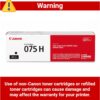 Canon Genuine 075 Black High Capacity Toner Cartridge Compatible with MF660 Series and LBP640 Series Laser Printers Canon Genuine 075 Black High Capacity Toner Cartridge Compatible with MF660 Series and LBP640 Series Laser Printers