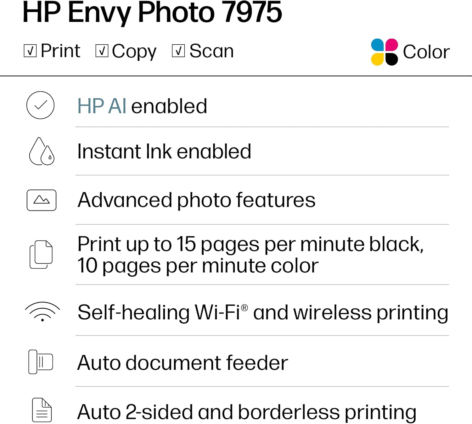 71kaqL2KjbL._AC_SL1500_.jpg HP Envy Photo 7975 Wireless Color Inkjet Photo Printer, Print, scan, Copy, Easy Setup, Mobile Printing, Best-for-Home, 3 Month Instant Ink Trial Included, AI-Enabled (B63K3A)