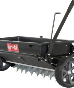 Agri-Fab Tow Behind Spiker Seeder Drop Spreader for Seed, Fertilizer, Salt and Ice Melt, 100 lb Capacity with 32 In Working Width