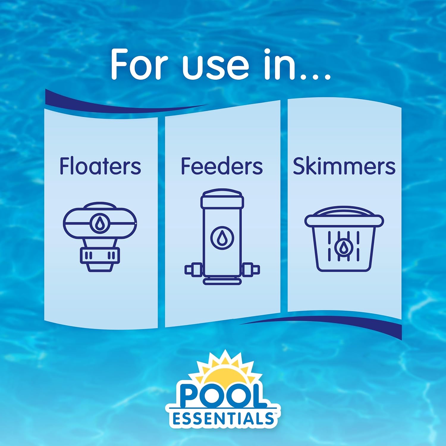 71lMPnEzqgL._AC_SL1500_.jpg Pool Essentials® 3 Inch Chlorine Tablets, Kills Bacteria, Long Lasting, Slow-Dissolving sanitizer, with 99% Trichlor, for Feeder, Skimmer or Floater - 50LB