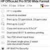 HP OfficeJet Pro 9730 Wide-Format Wireless All-in-One Color Inkjet Printer, Print, scan, Copy, fax, up to 11x17 ADF, Duplex Print/scan, Best-for-Office, 3 Month Trial of Instant Ink Included(C2WH0A)