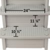 Aqua Select Anti-Slip in-Pool Steps | Cloud Grey/Grey Steps | for Above Ground Swimming Pools | Can Mount to Decks 48" to 54" H | Safety Stairs Capacity Up to 350 lbs Aqua Select Anti-Slip in-Pool Steps | Cloud Grey/Grey Steps | for Above Ground Swimming Pools | Can Mount to Decks 48" to 54" H | Safety Stairs Capacity Up to 350 lbs