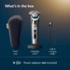 Philips Norelco Shaver i9000 Prestige - Wet & Dry Electric Shaver, Gold Oyster, Sense IQ Technology, Triple Lift & Cut System, 360 Rotating Dual SteelPrecision Blades, Quick Clean Pod, Model XP9203/81