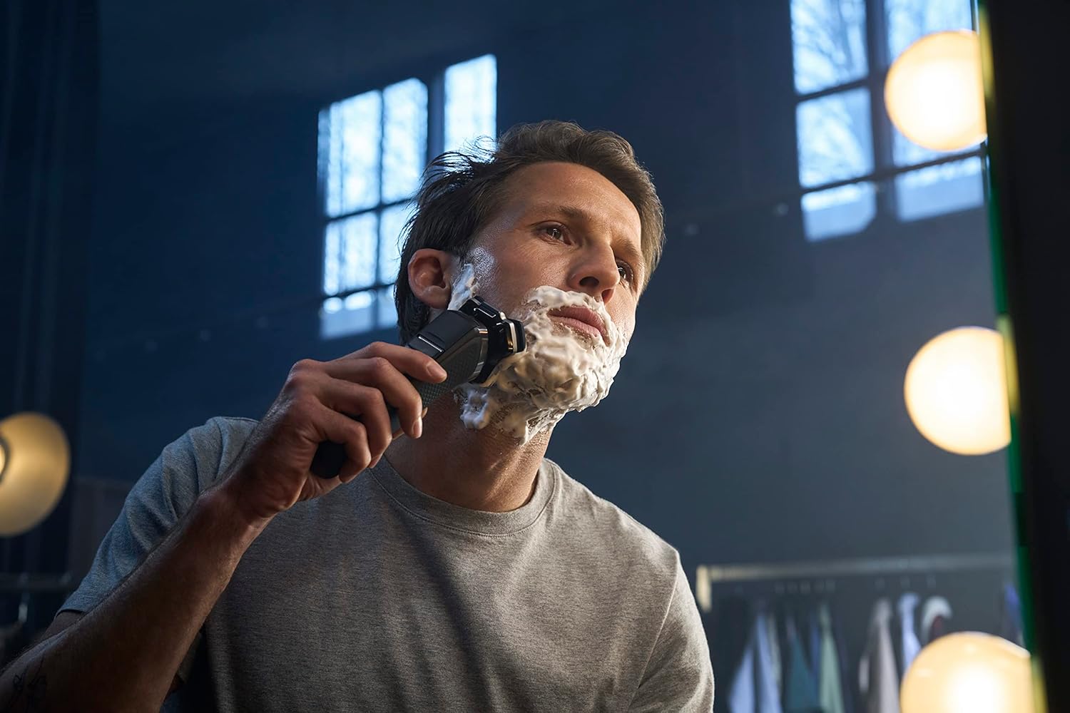 71mEkQJLF5L._SL1500_.jpg Philips Norelco Shaver 7200, Rechargeable Wet & Dry Electric Shaver with SenseIQ Technology and Pop-up Trimmer, S7887/82