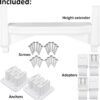 Aqua Select Heavy-Duty in-Pool Ladder | White w/Squared Handles | Supports 300 Pounds | Easy-to-Install Design | White W/Squared Handles Aqua Select Heavy-Duty in-Pool Ladder | White w/Squared Handles | Supports 300 Pounds | Easy-to-Install Design | White W/Squared Handles