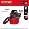 CRAFTSMAN CMXEVBE17250 2.5 Gallon 2.5 Peak HP Wet Dry Vac, Portable Shop Vacuum Wet and Dry with Filter Bag, Hose and Attachments for Cleaning in the Home