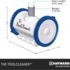 Hayward Pool Vacuum for Inground Pools Poolvergnuegen Suction Pool Cleaner (2 Wheel) Automatic Vacuum for In-Ground Pools up to 16 x 32 ft