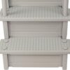 Aqua Select Anti-Slip in-Pool Steps | Cloud Grey/Grey Steps | for Above Ground Swimming Pools | Can Mount to Decks 48" to 54" H | Safety Stairs Capacity Up to 350 lbs Aqua Select Anti-Slip in-Pool Steps | Cloud Grey/Grey Steps | for Above Ground Swimming Pools | Can Mount to Decks 48" to 54" H | Safety Stairs Capacity Up to 350 lbs