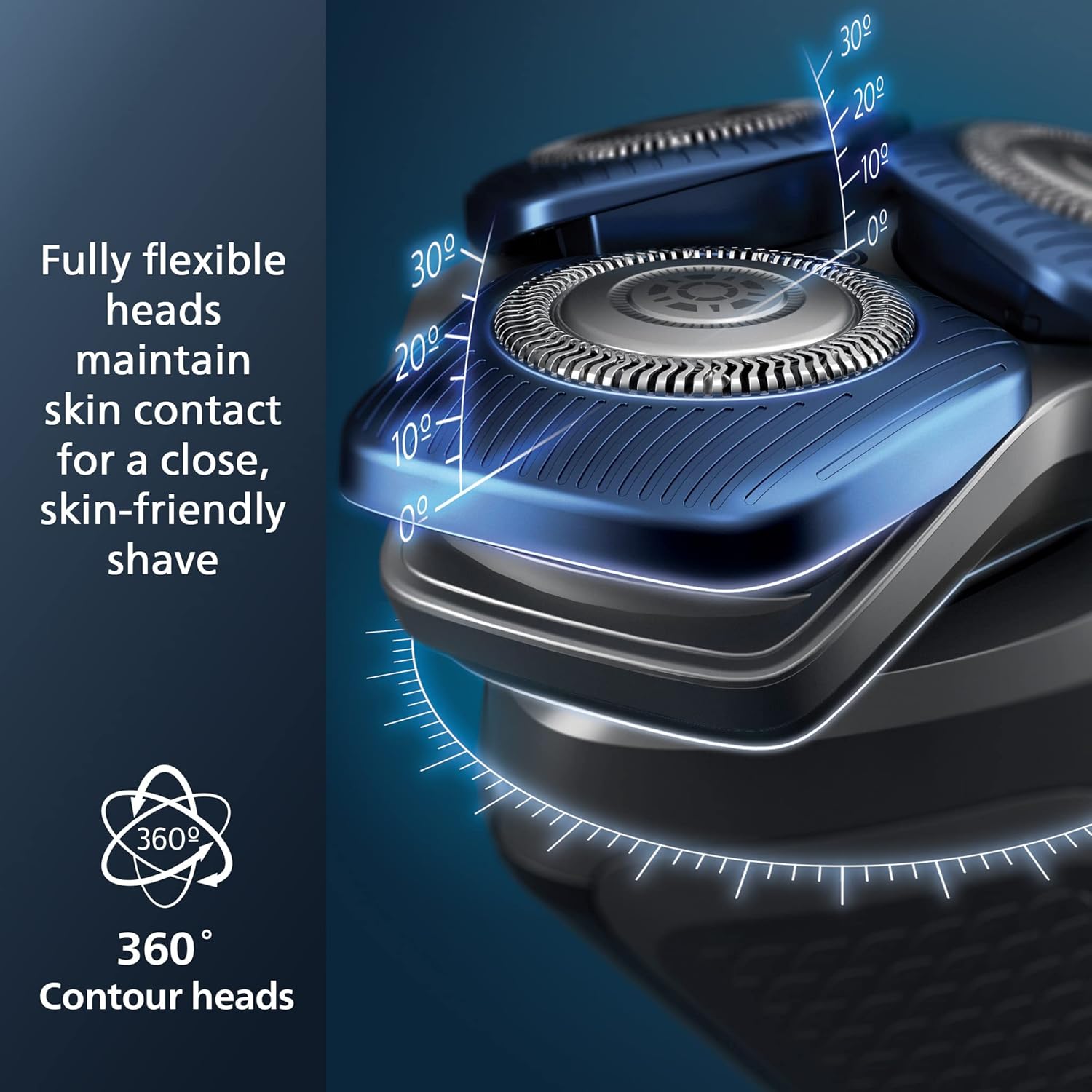 71oX21nmp-L._AC_SL1500_.jpg Philips Norelco Shaver 7600, Rechargeable Wet & Dry Electric Shaver with SenseIQ Technology, Quick Clean Pod, Travel Case & Pop-up Trimmer, S7886/84