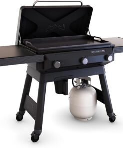Traeger Grills Flatrock, 33 Inch Flat Top Griddle, Outdoor Gas Grill with 3-Zone TruZone Cooking, Even Heat, Fuel Sensor, and EZ-Clean Grease Management, Premium Propane Griddle for Outdoor Cooking