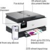 HP OfficeJet Pro 8139 Wireless All-in-One Color Inkjet Printer, Print, Scan, Copy, Fax, ADF, Duplex Printing Best-for-Home-Office, 1 Year Trial of Instant Ink Included, AI-Capable (C2VK3A)