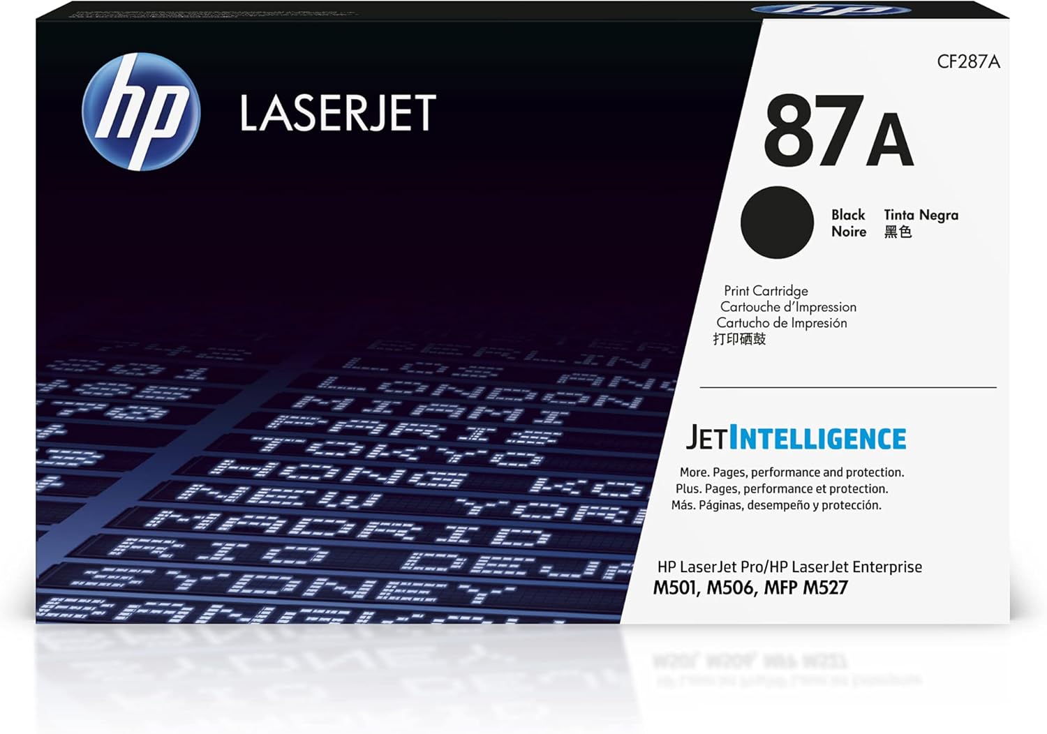 HP 87A Black Toner Cartridge | Works LaserJet Enterprise M506 Series, MFP M527 Series, H M501 Series | CF287A
