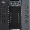 CyberPower EC850LCD Ecologic UPS Battery Backup and Surge Protector, 850VA/510W, 12 Outlets, ECO Mode, Compact, UL Certified