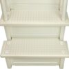 Aqua Select Anti-Slip in-Pool Steps | Pearl White/Pearl White Steps | for Above Ground Swimming Pools | Can Mount to Decks 48" to 54" H | Safety Stairs Capacity Up to 350 lbs