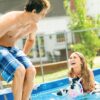 INTEX 28279EH Rectangular Frame 14 ft 9 in x 7 ft 3 in x 33 in Above Ground Pool, Swimming Pool with Steel Frame and 530 GPH Cartridge Filter Pump