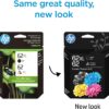 HP 62 Ink Cartridge, Black XL and Tri-Color (Black XL + CMY)