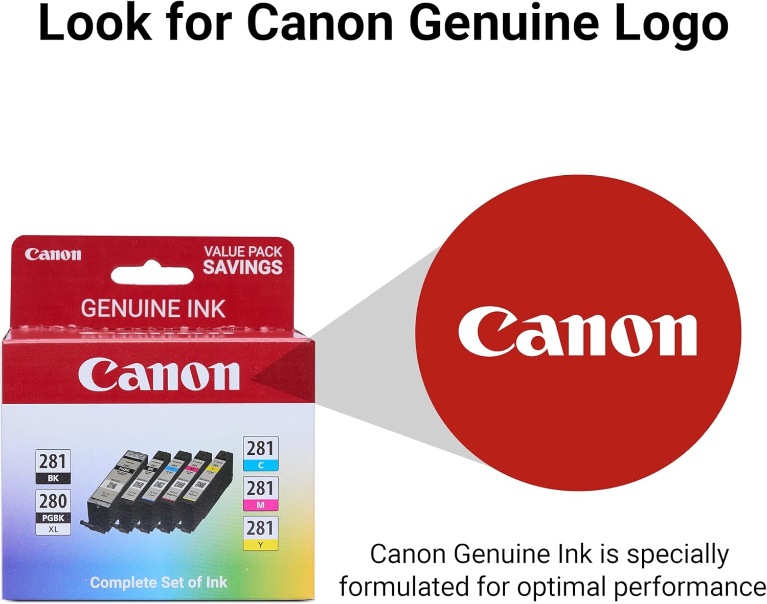 71qX2Cy2mHL._AC_SL1500_.jpg Canon PGI-280XL/CLI-281 5 Color Pack Compatible to TR8520, TR7520, TS9120 Series,TS8120 Series, TS6120 Series