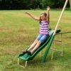 SuperDisc Swing Set with SuperDisc Swing. 5 User Capacity, Easy Assembly, Metal Frame Backyard Playground Set for Kids. with Padded Frame Legs for Safety. 148" L x 93" W x 74" H, by XDP Recreation SuperDisc Swing Set with SuperDisc Swing. 5 User Capacity, Easy Assembly, Metal Frame Backyard Playground Set for Kids. with Padded Frame Legs for Safety. 148" L x 93" W x 74" H, by XDP Recreation