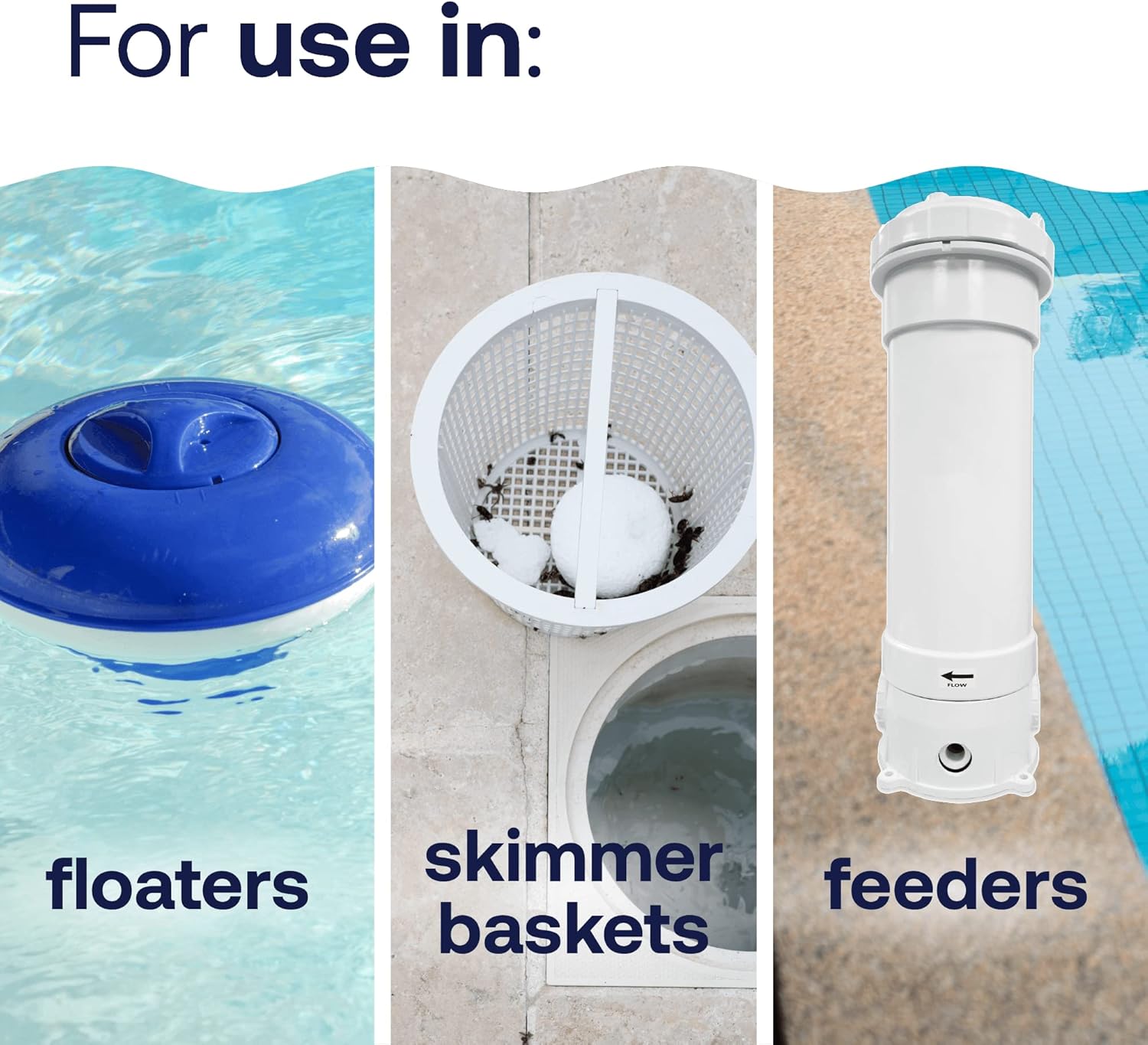 71qknfTpLcL._AC_SL1500_.jpg HTH 42055 Pool Care 3" Chlorine Tabs Advanced, Swimming Pool Sanitizer with Clarifier & Algaecide - Destroys Bacteria & Algae, Delivers Crystal Clear Water All Season, Slow Dissolving, 25 lbs