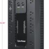 CyberPower EC750G Ecologic UPS Battery Backup and Surge Protector, 750VA/450W, 12 Outlets, ECO Mode, Compact, UL Certified