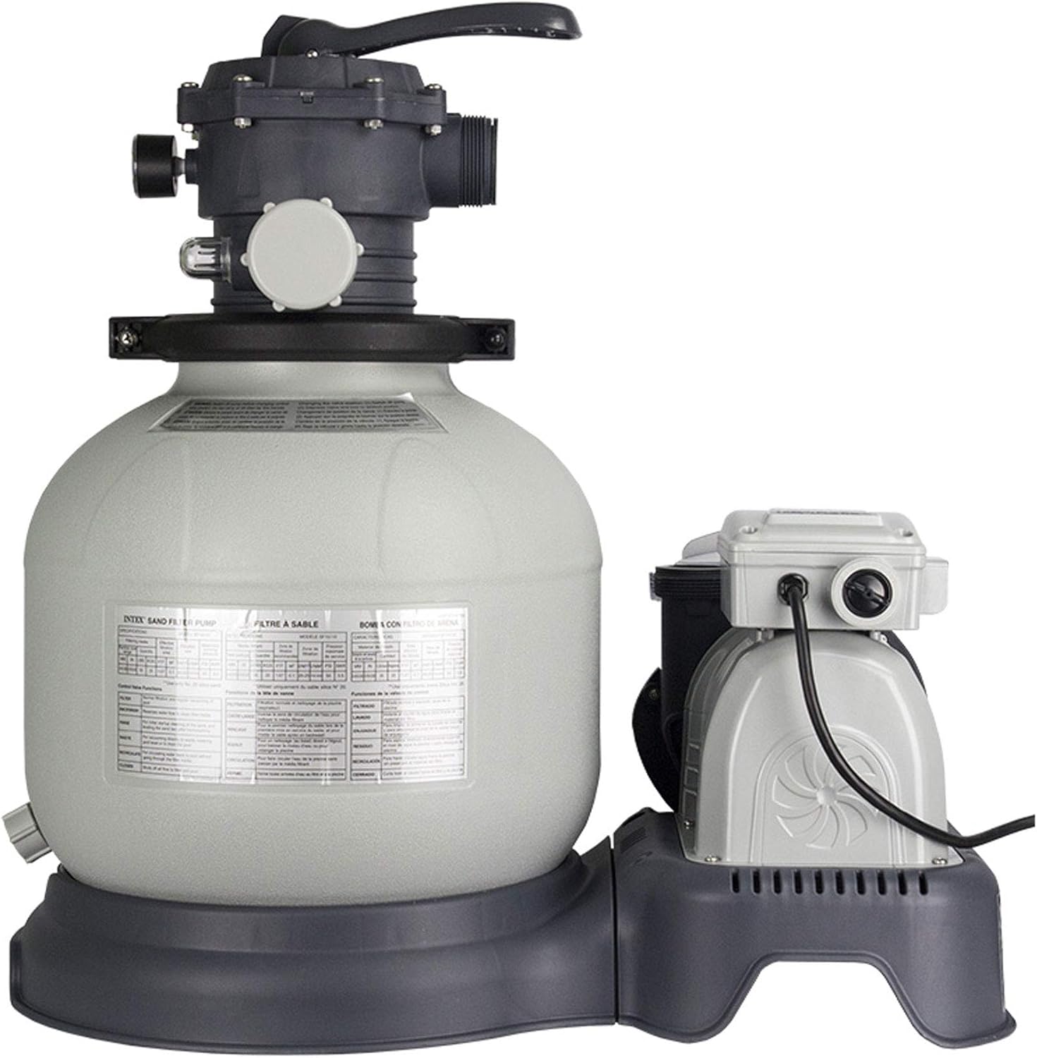 71sccCigemL._AC_SL1500_.jpg Intex Krystal Clear Sand Filter Pump for Above Ground Pools, 2800 GPH Pump Flow Rate, 110-120V with GFCI