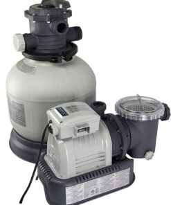 Intex Krystal Clear Sand Filter Pump for Above Ground Pools, 2800 GPH Pump Flow Rate, 110-120V with GFCI